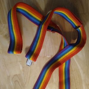 Vintage Pelican Rainbow Strap Suspenders Pride
